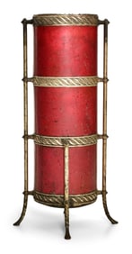 American Aesthetic Movement Gilt Metal & Copper Umbrella Stand