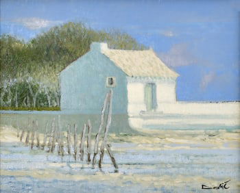 Dominique Dorie (French, b. 1958), Structure on the Water