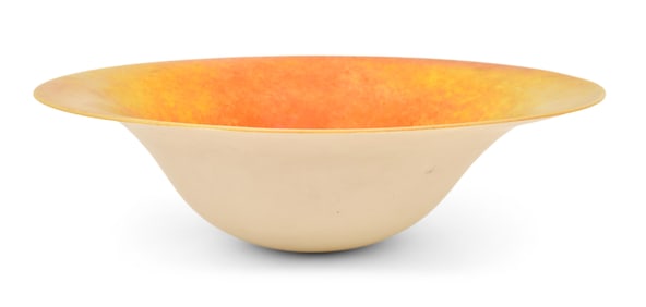 Steuben Aurene & Calcite Glass Bowl