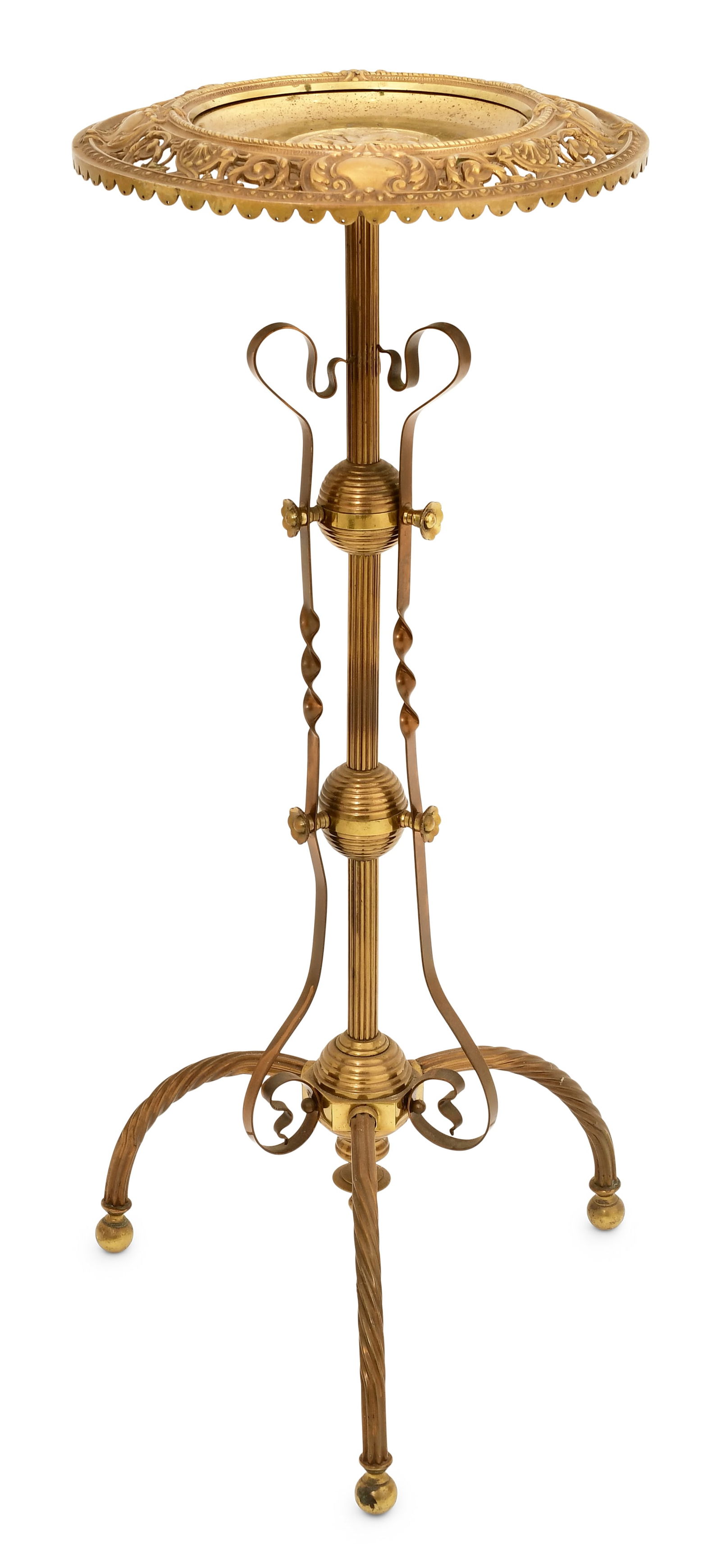 Aesthetic Movement Brass Plant Stand (1 of 6)