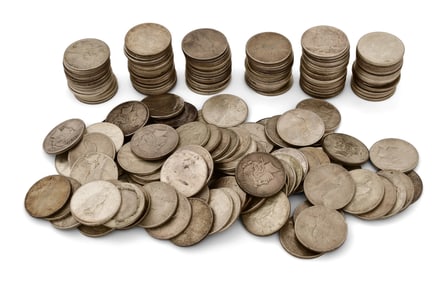 Lot of 185 Liberty Head Silver Dollars (Good-Uncirculated)