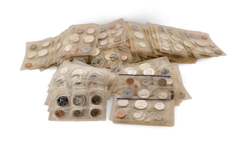 202 Philidelphia Silver Mint Sets, 187 Franklin & 15 Kennedy