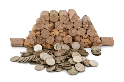 Lot of 931 40% Silver Kennedy Half Dollars