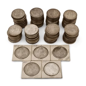 Lot of 125 Morgan Silver Dollars (Mostly VG)
