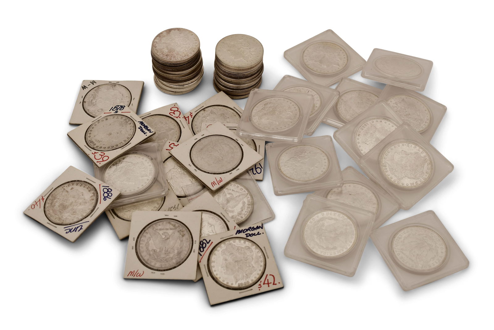 50 Uncirculated Morgan Silver Dollars (1 of 4)