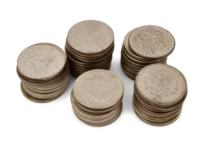 50 Uncirculated Morgan Silver Dollars