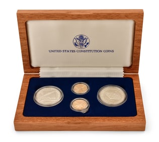 United States Constitution Coin Set with Two $5 Gold Pieces
