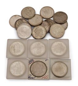 20 Morgan Silver Dollars, (7) 1884-0, 1885-0, 1921, (3) 1878, (2) 1884-S, (2)1880-S, 1888-S, 1889-0