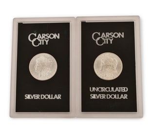 1883-CC & 1884-CC Uncirculated Morgan Silver Dollars