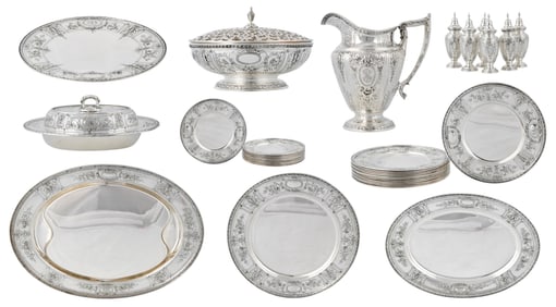 Gorham Sterling Silver "Maintenon" Dinner Service