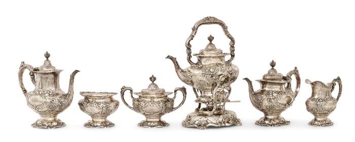 Reed & Barton "Francis I" Sterling Silver Six-Piece Tea & Coffee Service
