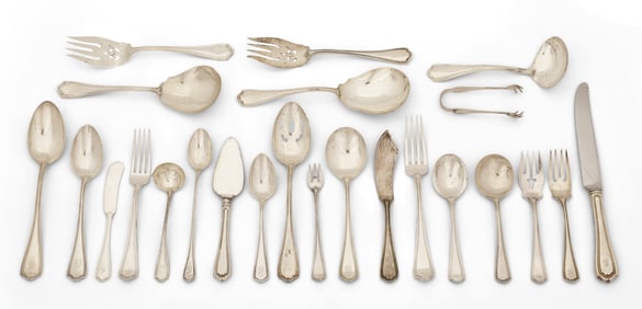 Reed & Barton Sterling Silver "Hepplewhite-Plain" Flatware Set, 186 Pieces