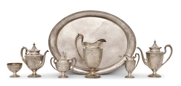 Gorham Sterling Silver Seven-Piece Tea & Coffee Service