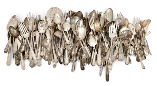 Lot of 10 Pounds of Sterling Silver Flatware
