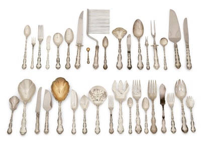 Gorham Sterling Silver "Strasbourg" Flatware Set, 153 Pieces