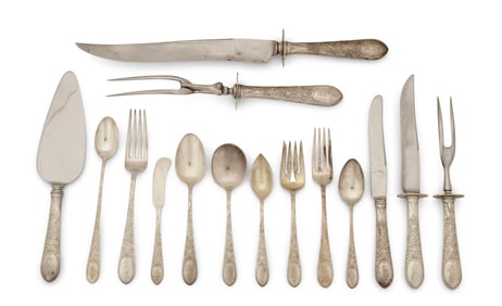 Gorham Sterling Silver "Colonial Engraved" Flatware Set, 119 Pieces