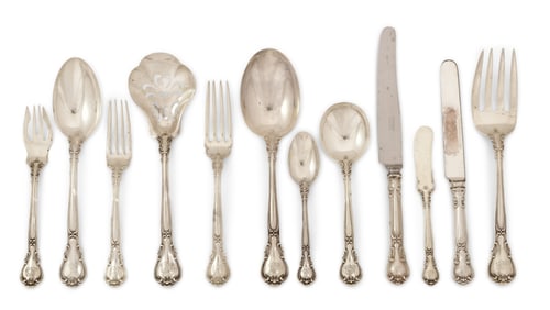 Gorham Sterling Silver "Buckingham" Flatware Set, 86 Pieces