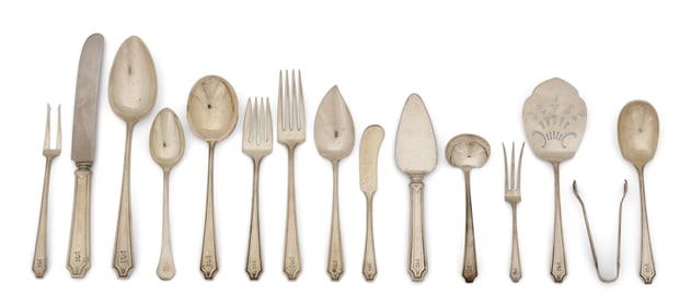 Gorham "King Albert" Flatware Set, 100 Pieces