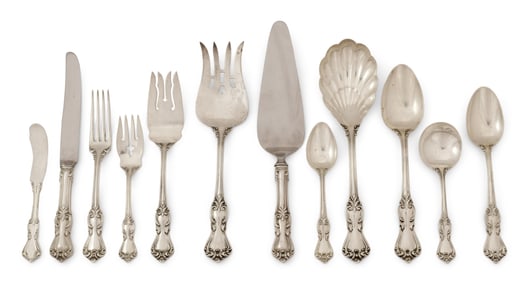 Reed & Barton Sterling Silver "Marlborough" Flatware Set, 84 Pieces