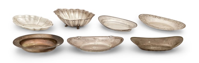 Lot of Seven Sterling Silver Bowls