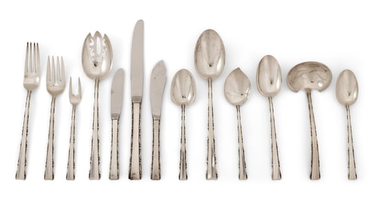 Lunt Sterling Silver "Madrigal" Flatware Set, 63 Pieces