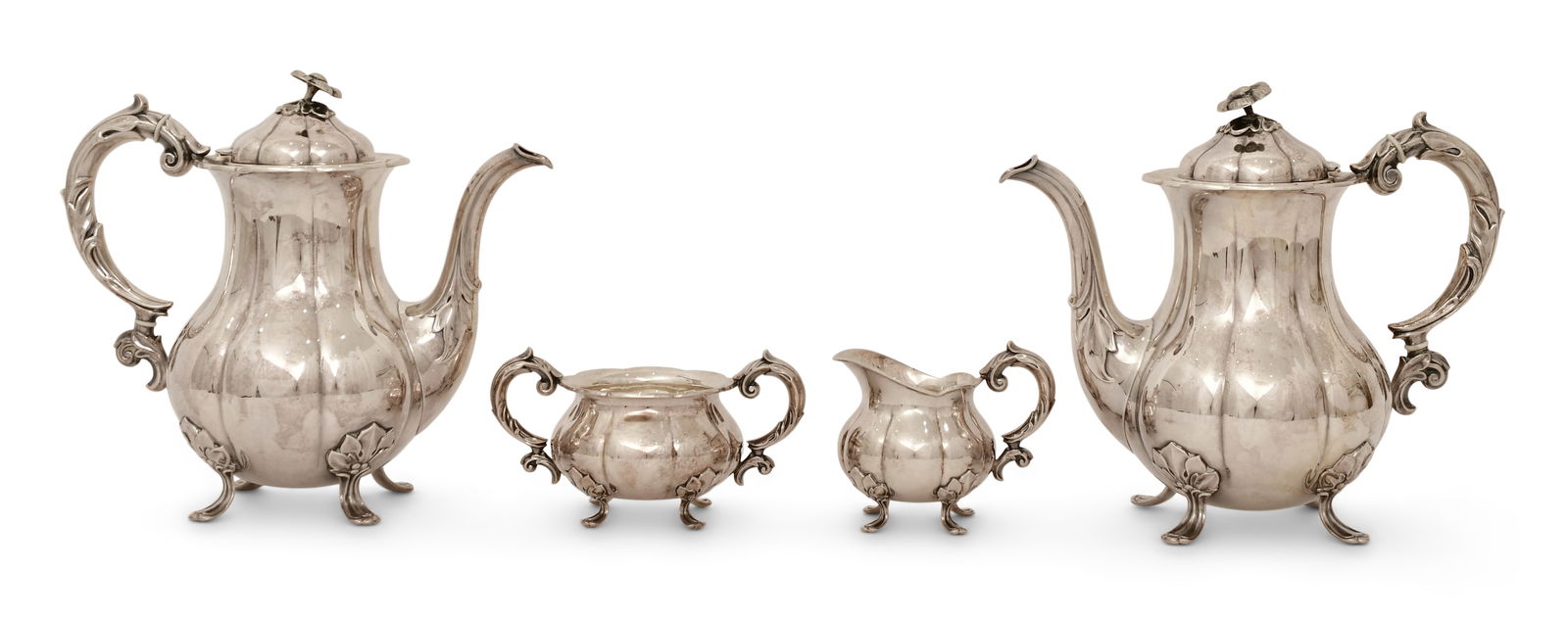 Danish Silver Four-Piece Tea Set, Carl M. Cohr (1 of 5)