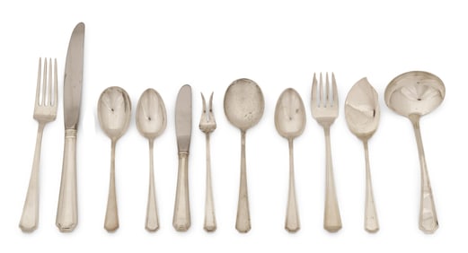 Gorham Sterling Silver "Fairfax" Flatware Set, 54 Pieces