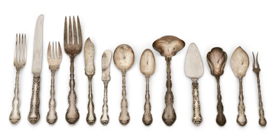 Gorham Sterling Silver "Strasbourg" Flatware Set, 62 Pieces