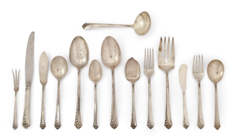 Oneida Sterling Silver "Heirloom Sterling" Flatware Set, 49 Pieces