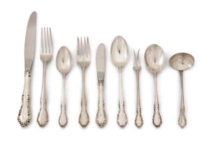 Gorham Sterling Silver "Chelsea Manor" Flatware Set, 34 Pieces