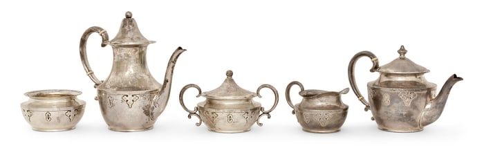 Shreve & Co. Sterling Silver Five-Piece Tea & Coffee Service