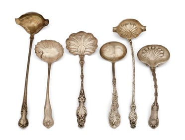 Lot of Six Sterling Silver Ladles