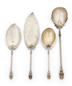 Four Gorham Sterling Silver "Egyptian Revival" Serving Pieces