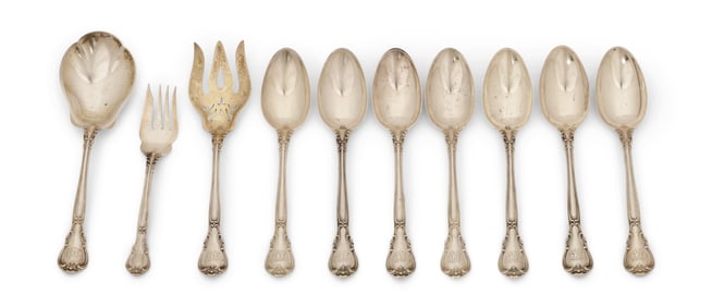 Ten Gorham Sterling Silver "Chantilly" Serving Pieces