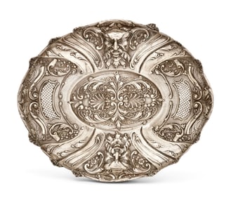 Continental 800 Silver Repousse Bowl