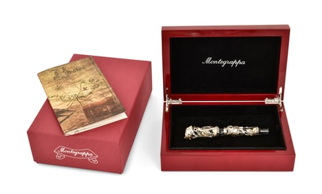 Montegrappa "Pirates" Sterling Silver Limited Edition Rollerball Pen with Box