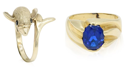 Two Yellow Gold Rings