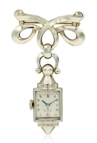 Lady Elgin 14K Yellow Gold Lapel Pin Watch