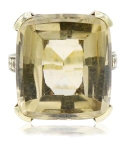 14K Yellow Gold & Citrine Ring