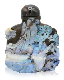 Carved Opal Snuff Bottle