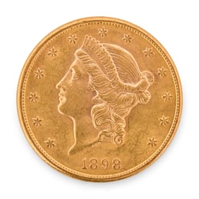 1898S Liberty Head Double Eagle $20 Gold Coin