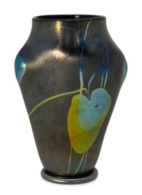 Tiffany Studios Favrile Glass Decorated Vase