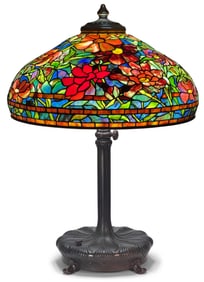 Tiffany Studios, A Fine "Peony" Table Lamp