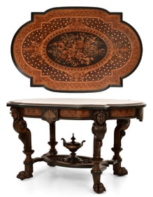 Attr. Herter Brothers (1864-1906), Renaissance Revival Center Table