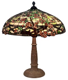 Gorham / Amboy Works "Apple Blossom" Table Lamp