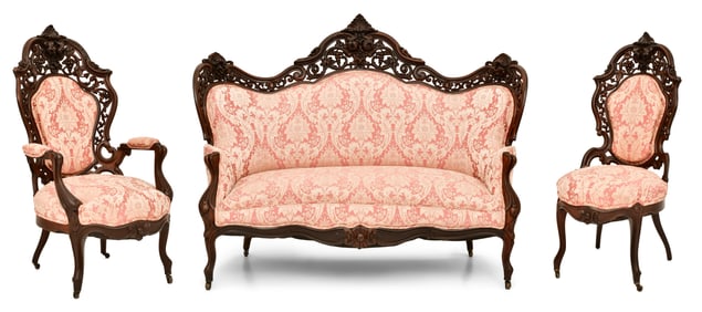 J. & J.W. Meeks (1836-1859), Three-Piece "Hawkins" Parlor Set