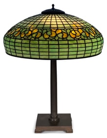 Bigelow, Kennard & Co. "Swirling Leaf" Table Lamp