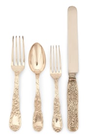 Tiffany & Co. Sterling Silver "Chrysanthemum" Flatware Set, 48 Pieces