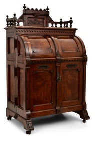 Wooton Desk Co. "Queen Anne" Cabinet Secretary