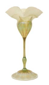 Tiffany Studios "Pulled Feather" Flower-Form Vase